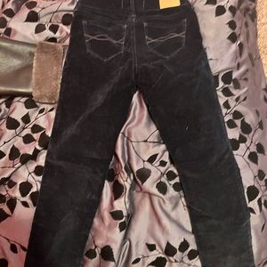 Womens black corteroy pants